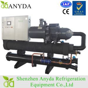 300 Kw 80 Ton 산업용 수냉 스크류 냉각기