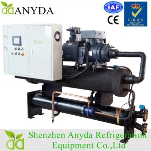 고효율 160 Kw 60 Hp 산업용 수냉 스크류 냉각기